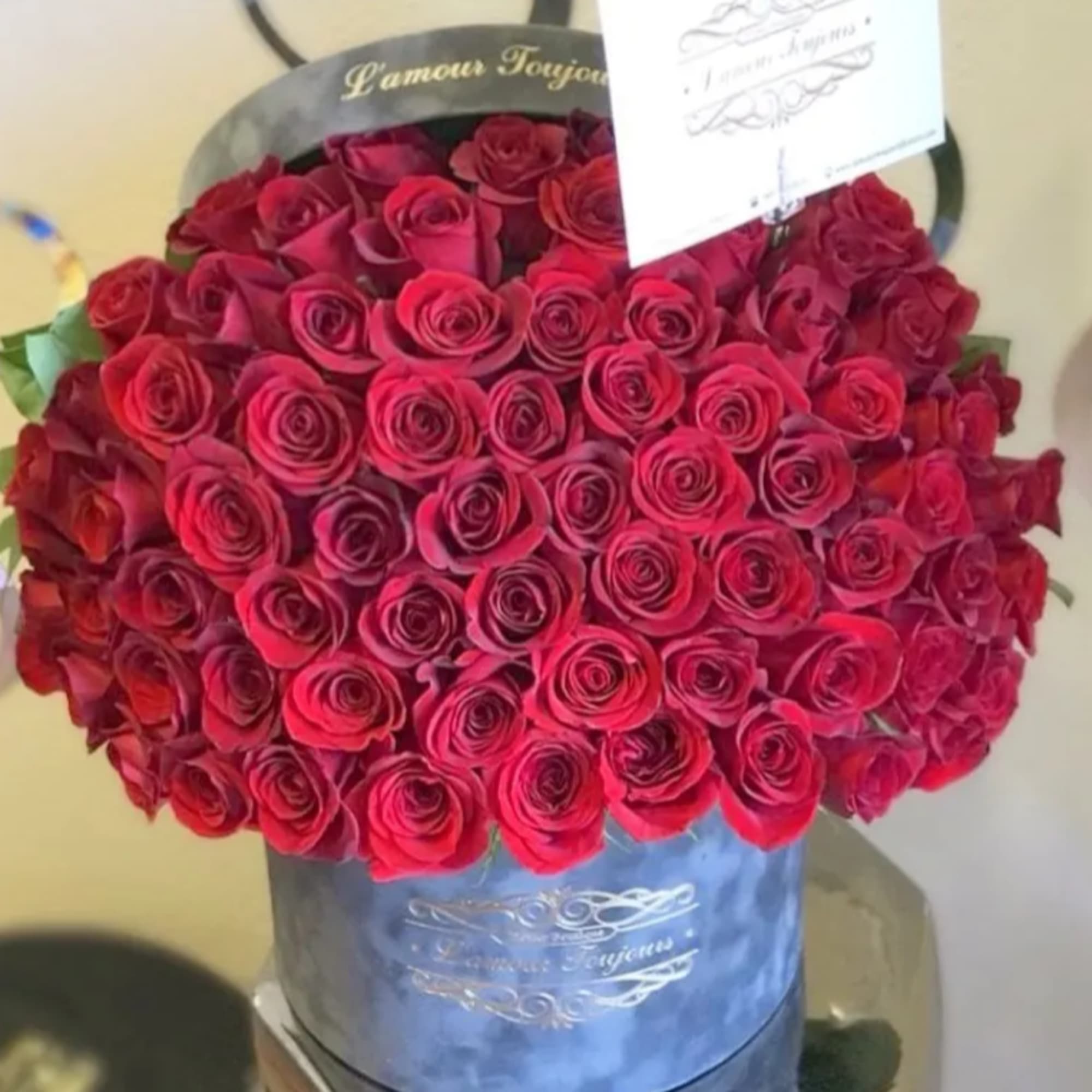 Gray Suede Signature Box