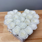 Everlasting Heart Signature Box - white on white